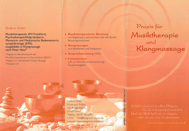 Projektbeispiel Wellness Flyer Klangraum Trebur