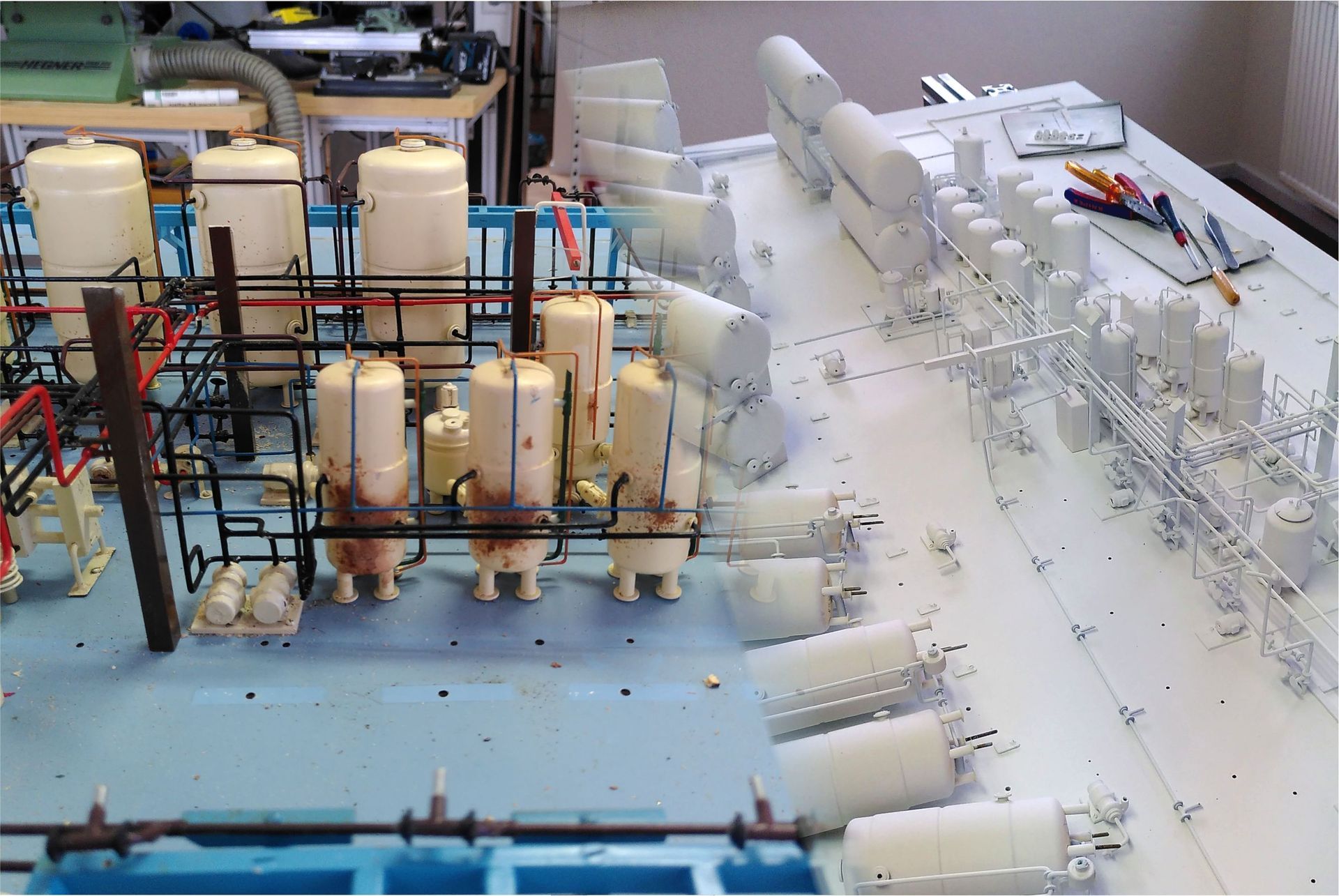 Modell historische Industrieanlage