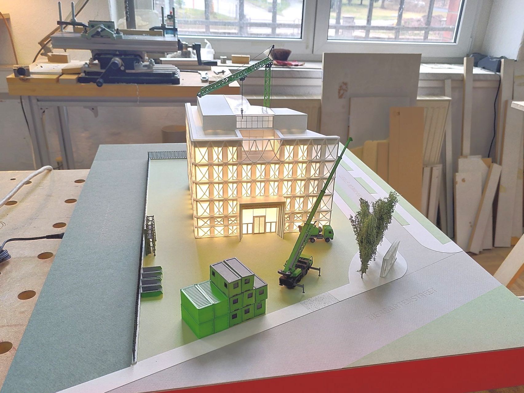 Bild eines Modellbau-Hauses Modell der Indonesischen Botschaft