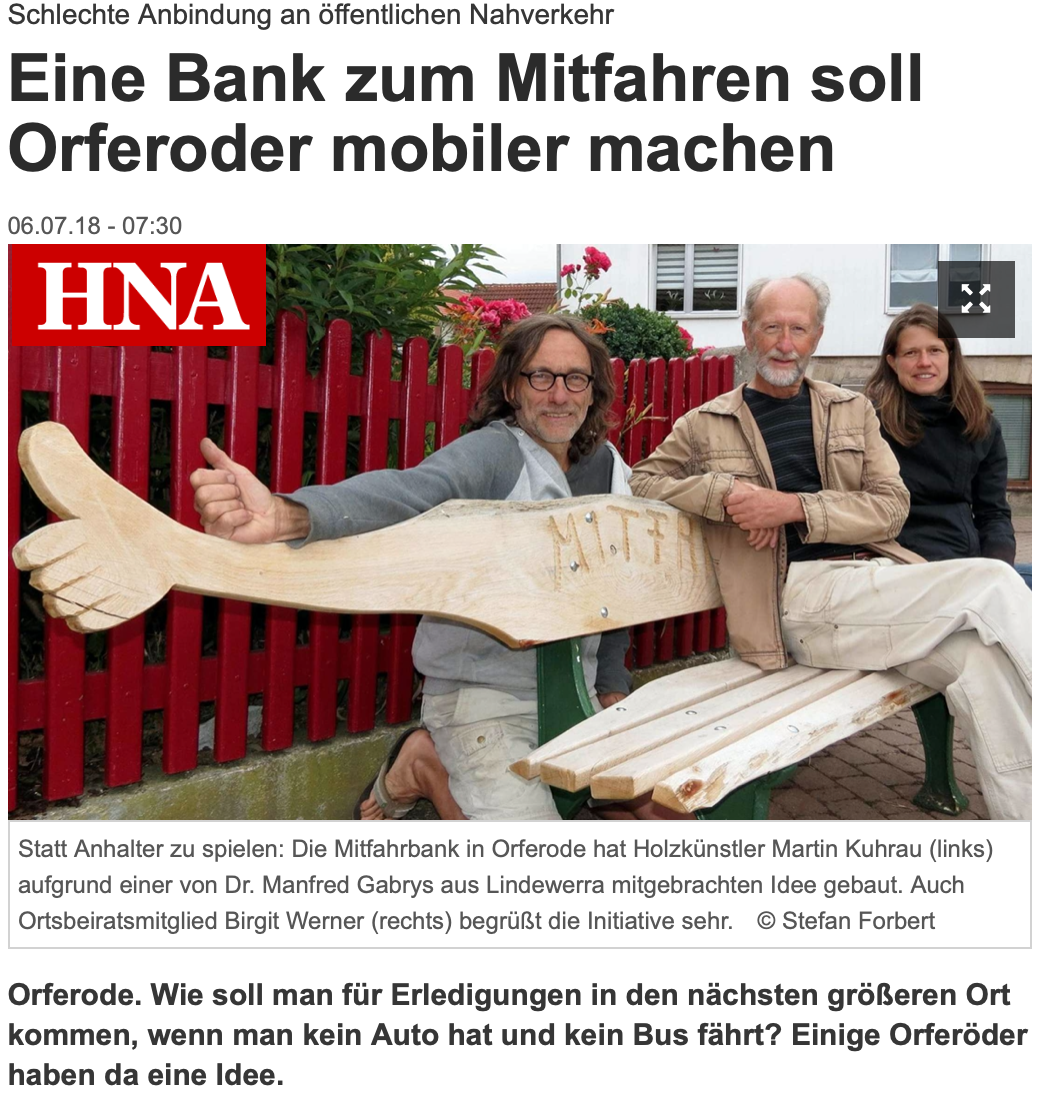Hier der Link zum Artikel HNA