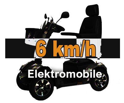Elektromobile 6 km/h Seniorenmobile