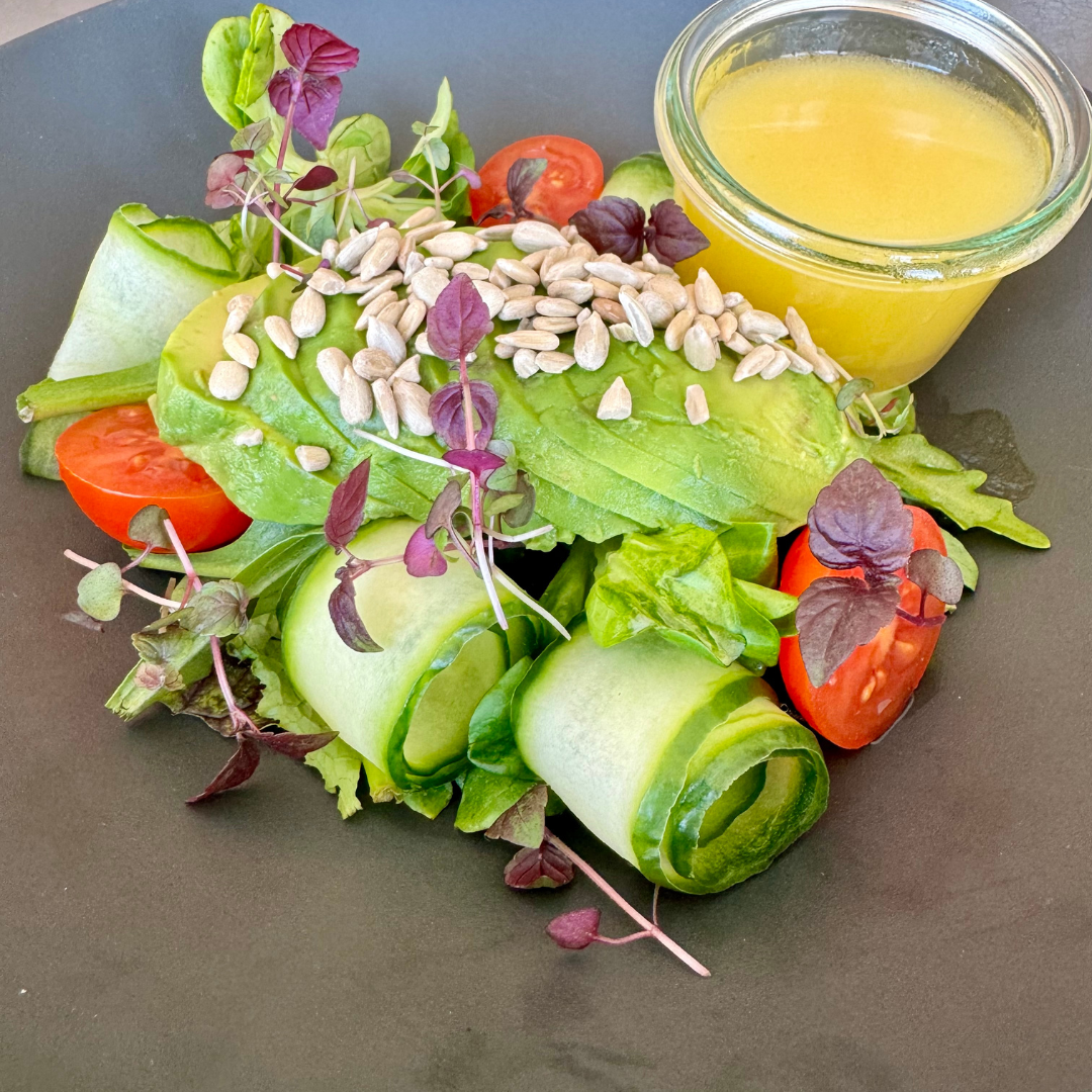 köstliche Salate erwarten dich Avocadosalat mit Orangendressing