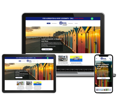 Lock Stock & Barrel (Brighton) Ltd website designed by Genesis Digital Media