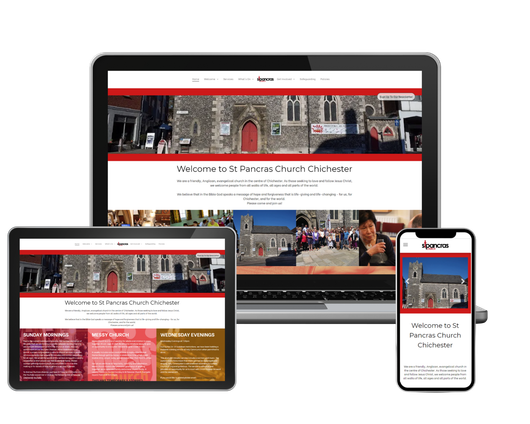 St Pancras Church website designed by Genesis Digital Media