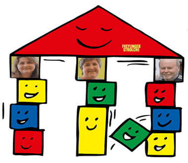 Haus aus Bausteinen
