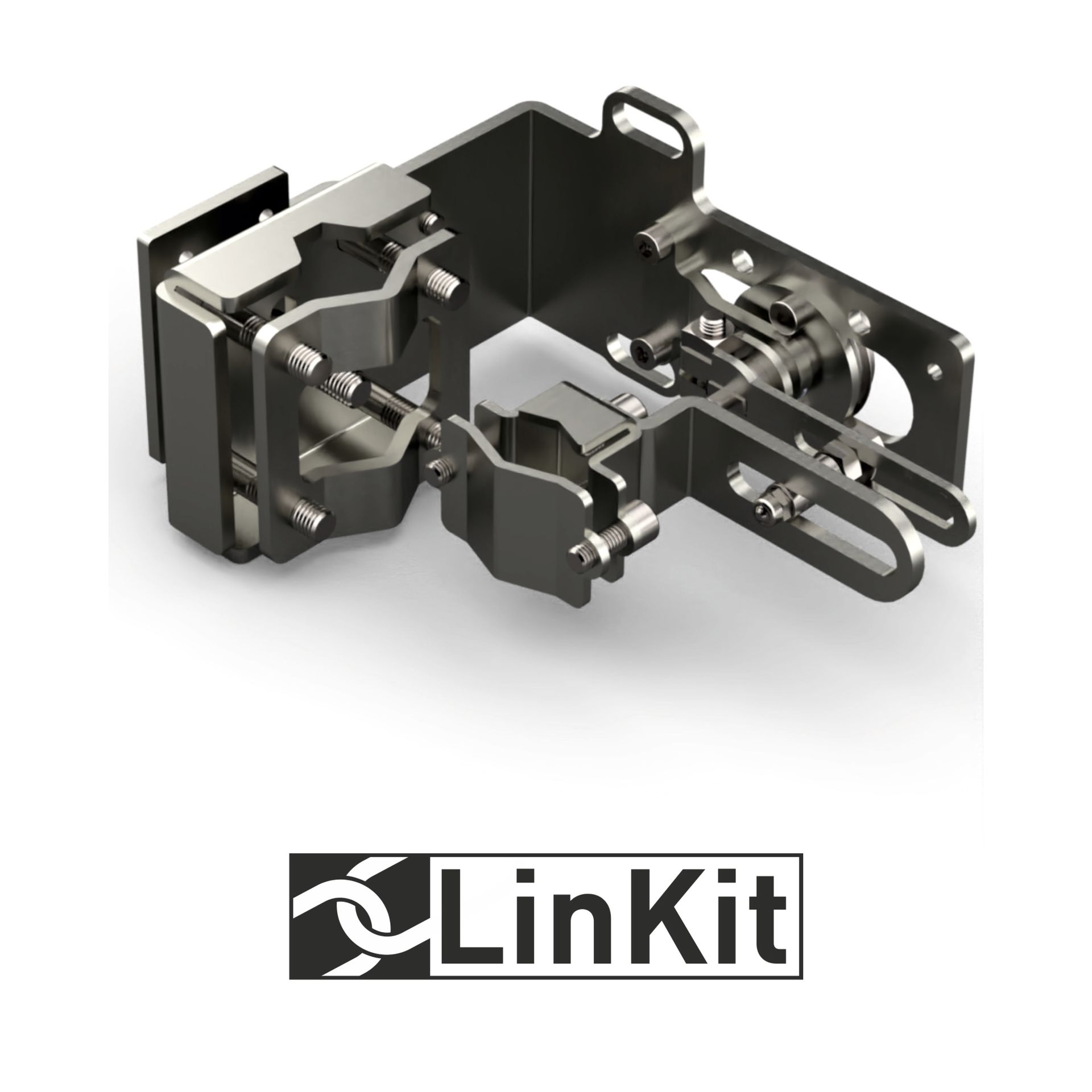 Mounting kit for fastening limit switch boxes and sensors to linear actuators.