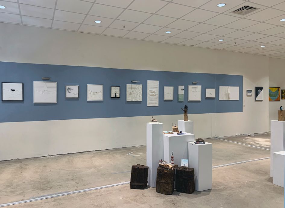 Ausstellung Jacqueline Fünfhaus mit Link zur website arthausfuenf.de