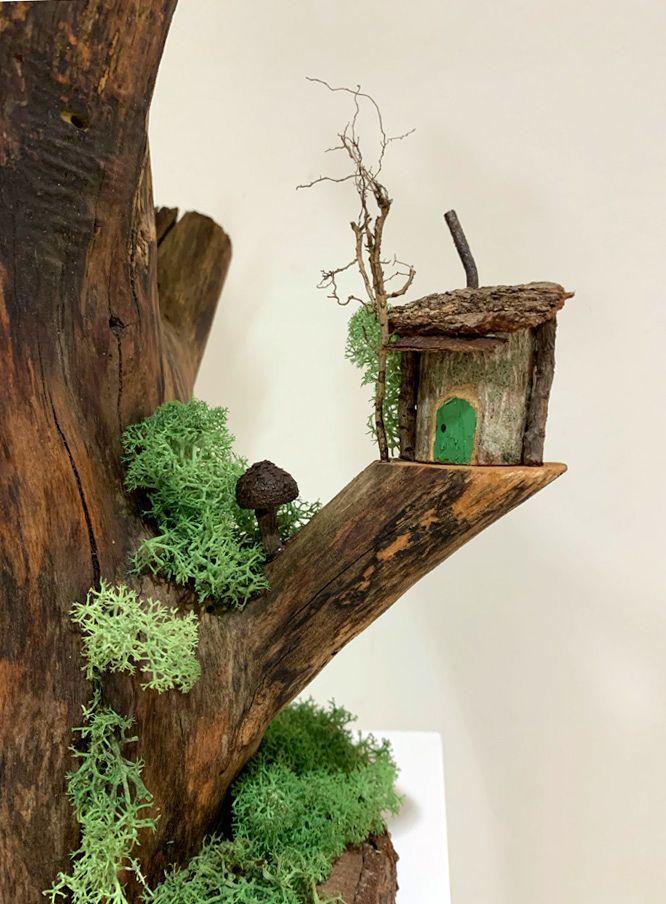 Baumhaus Detail, Hütte