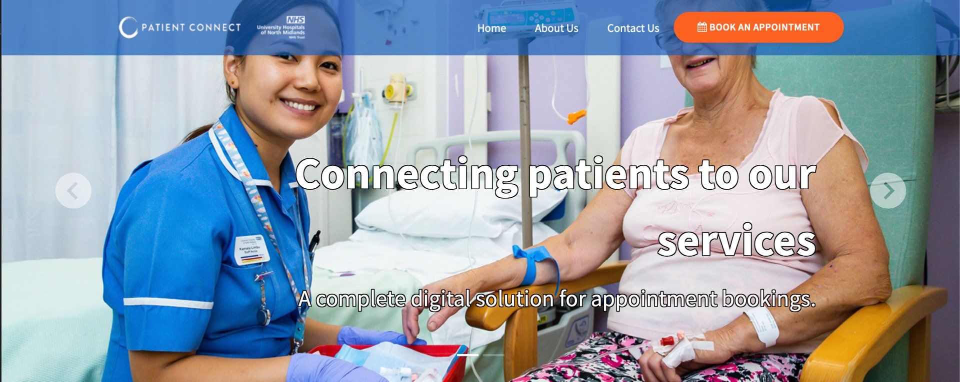 Blood Test booking process