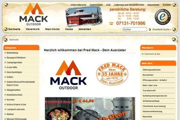 Fred Mack Onlineshop Onlineshop Fred Mack Dein Ausrüster