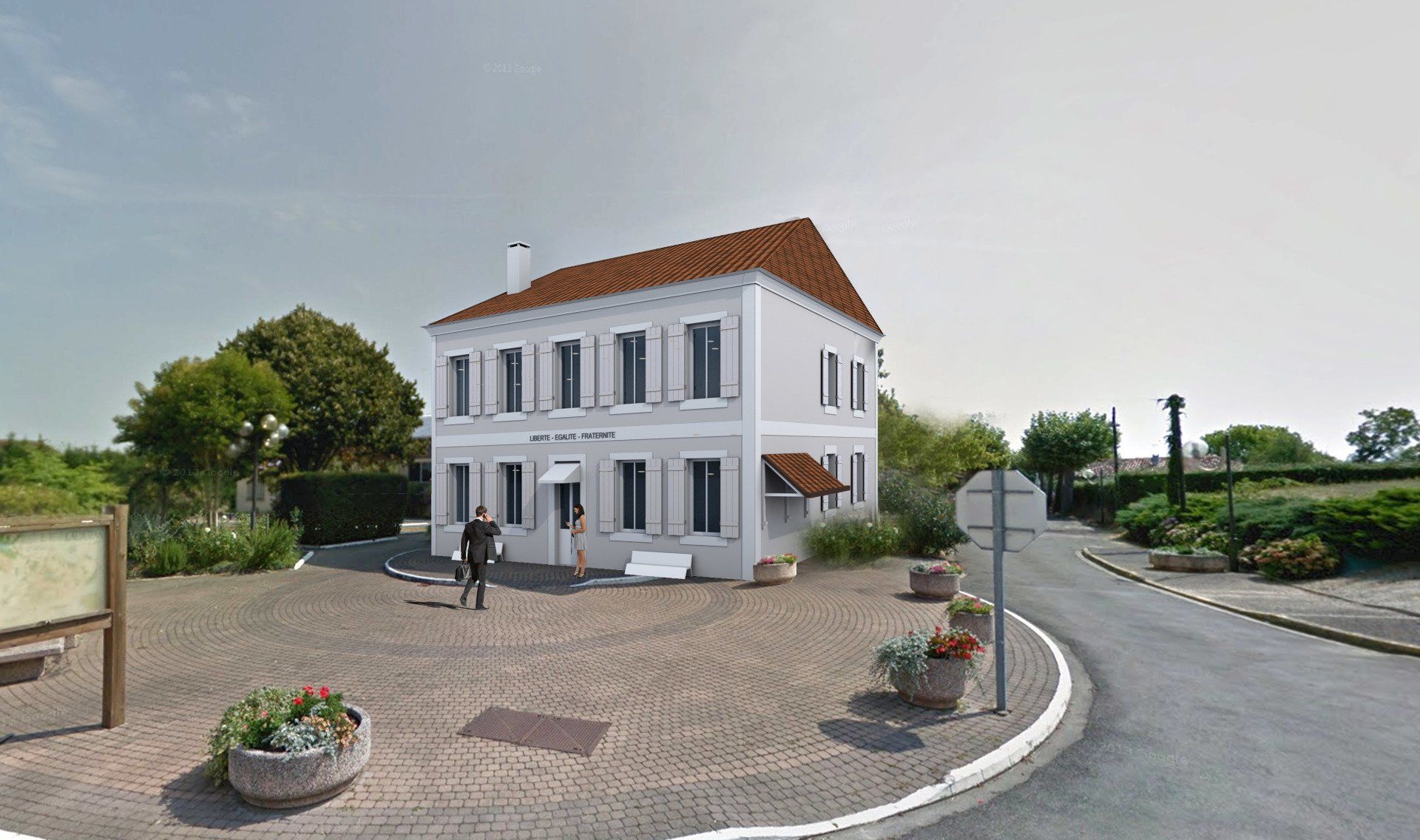 école cour enfants