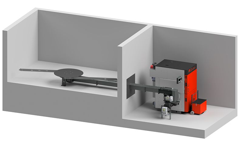 waagrechte austragung