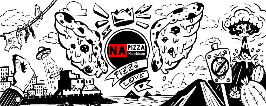 NaPizza Zeichnung von Neapel