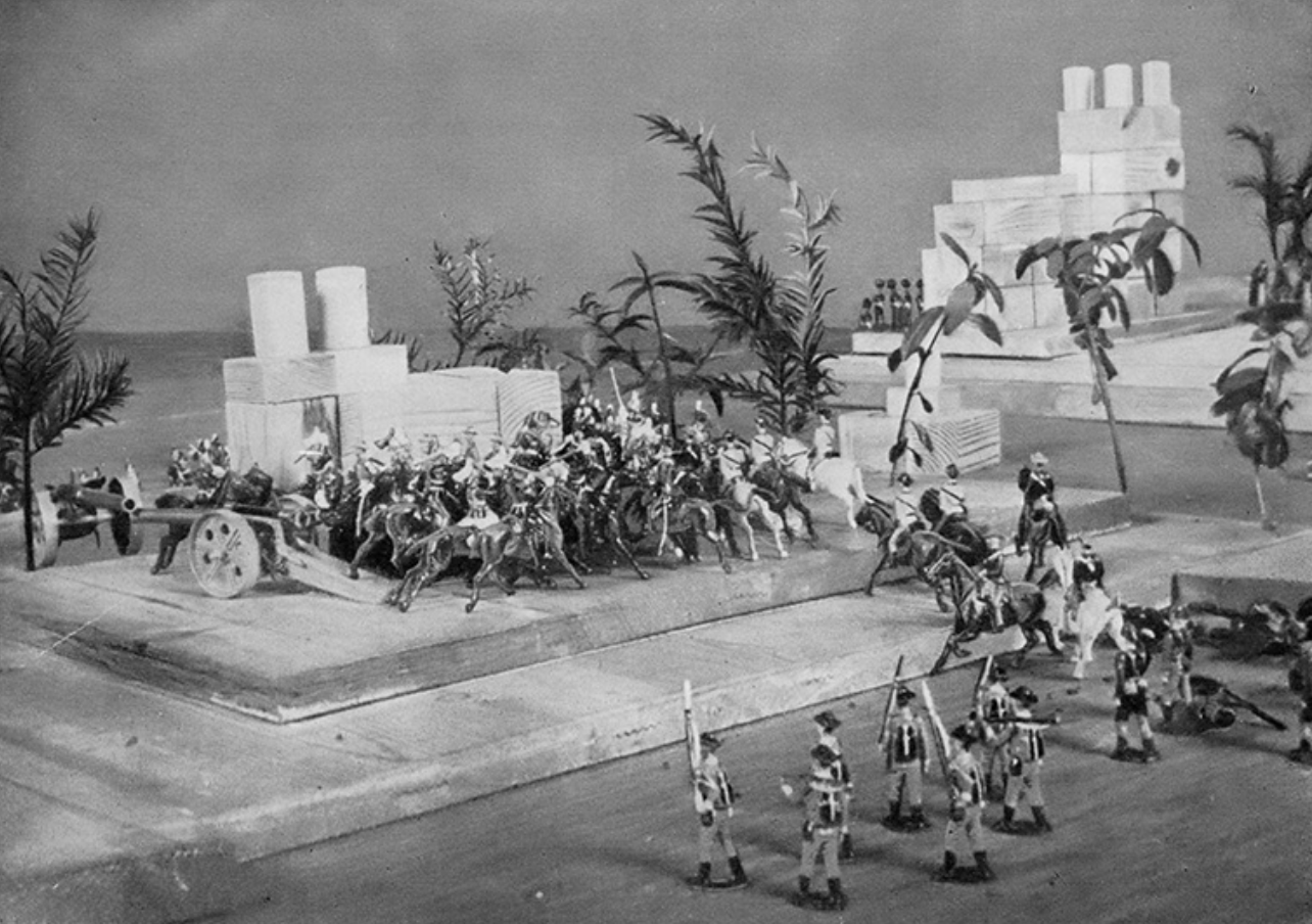 La Bataille de Hook’s Farm dans Floor games de H. G. Wells L'institut du Jeu de sable