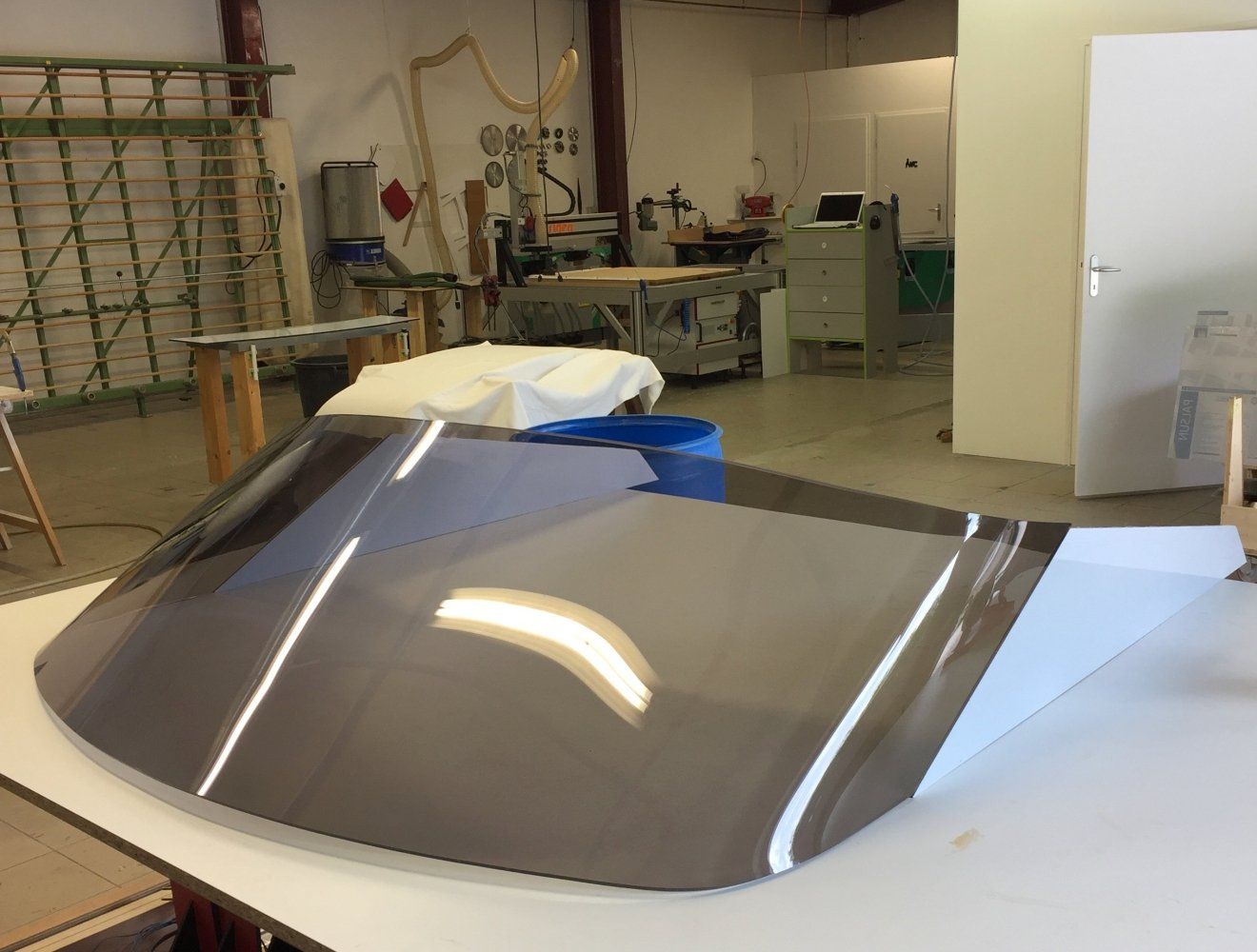 Pare-brise bateau fumé aix-les-bains