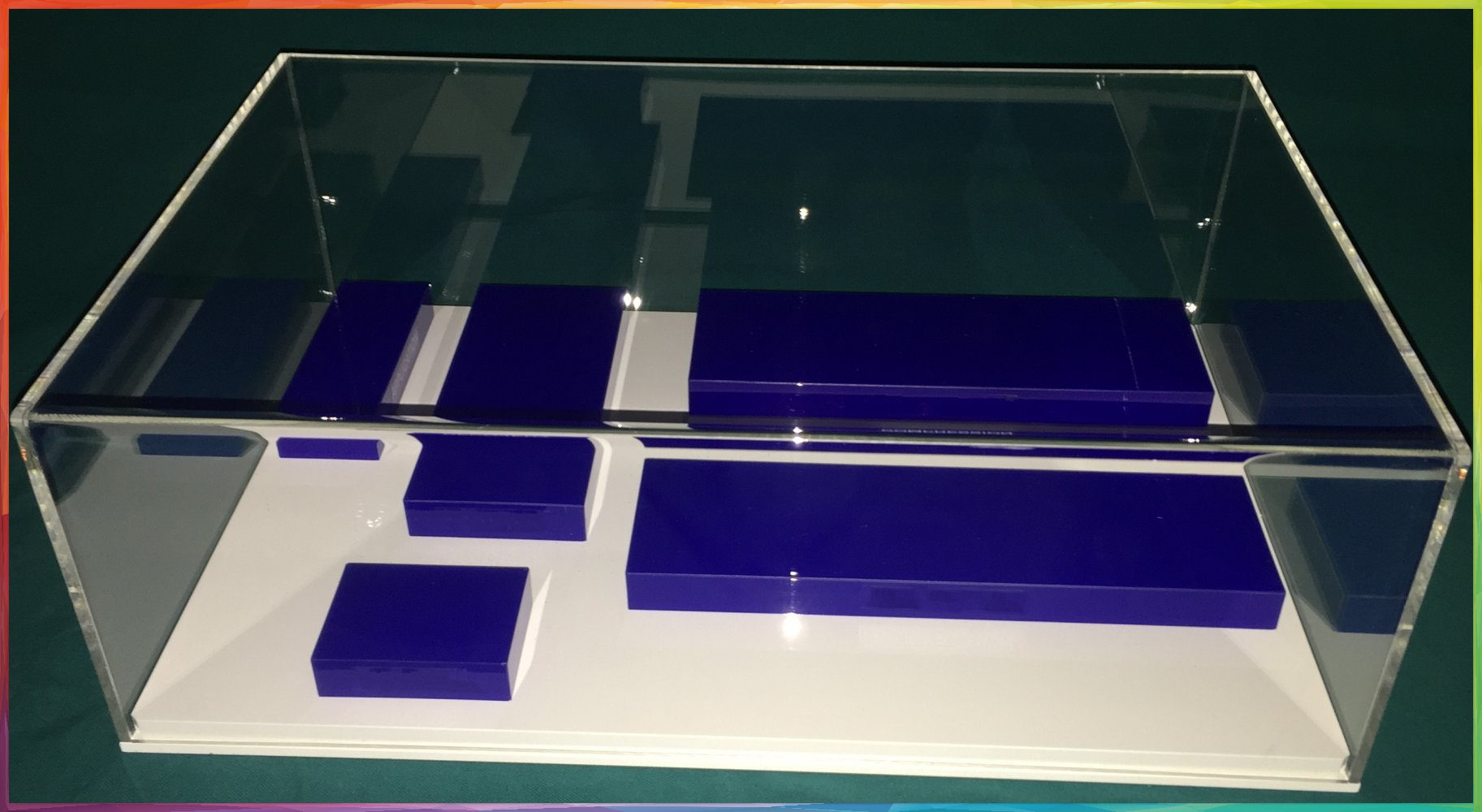 cloche de protection pour maquette 3d en plexi