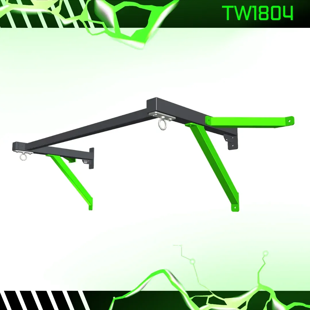 soporte doble de 90 cm de largo de saco de boxeo para pared