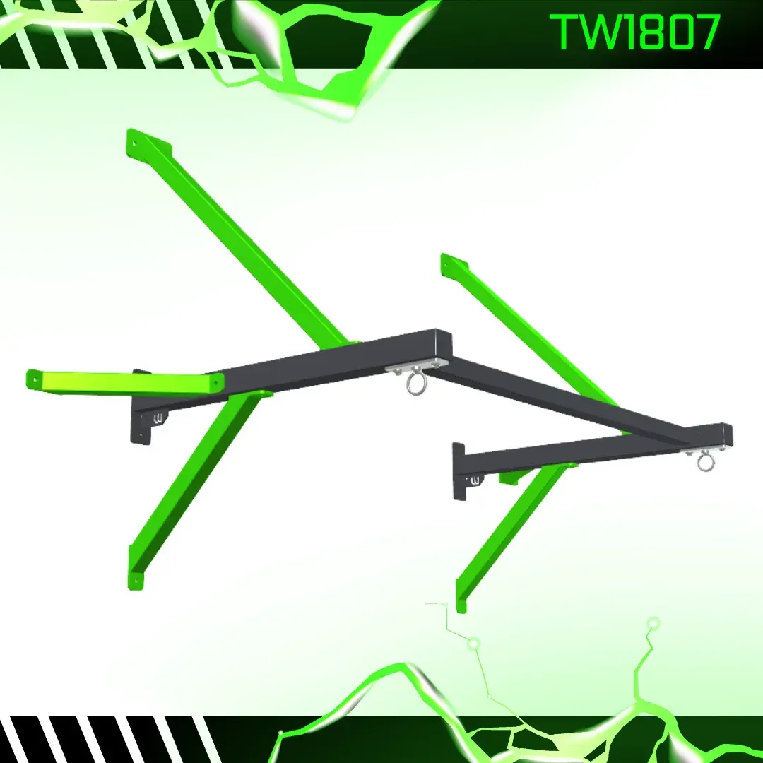 soporte doble de 120 cm de largo de saco de boxeo para pared