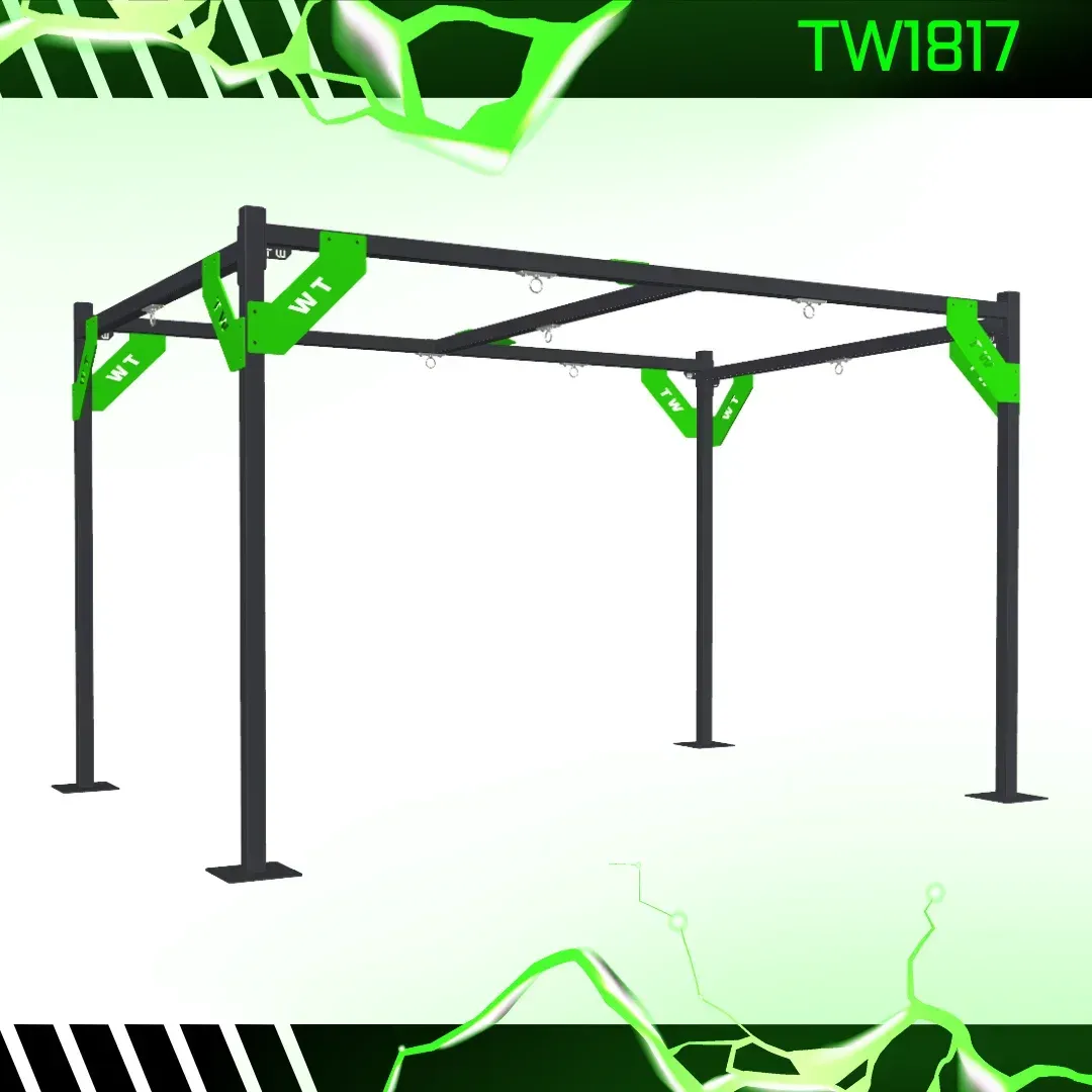 jaula independiente de 4x3 metros para soporte de saco de boxeo