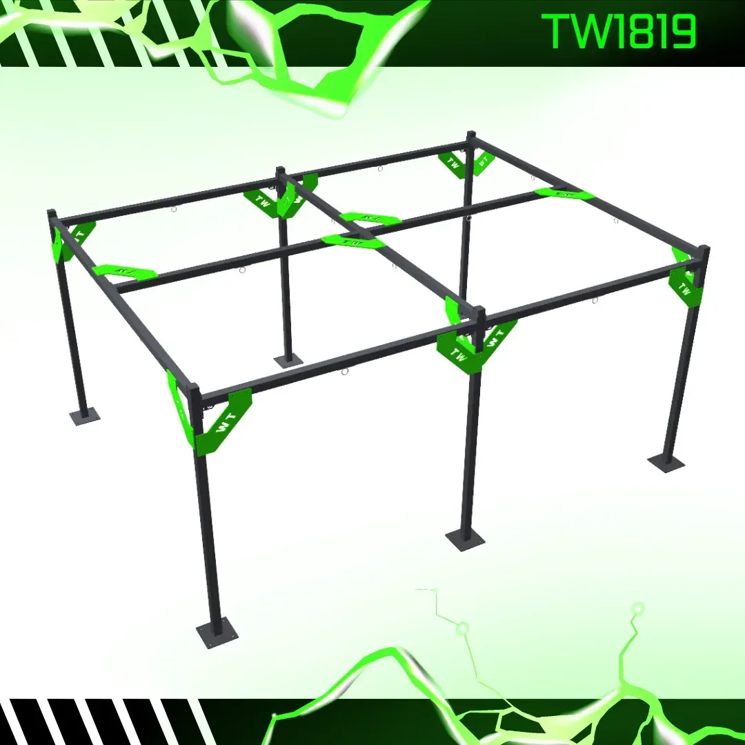 jaula independiente de 6x4 metros para soporte de saco de boxeo