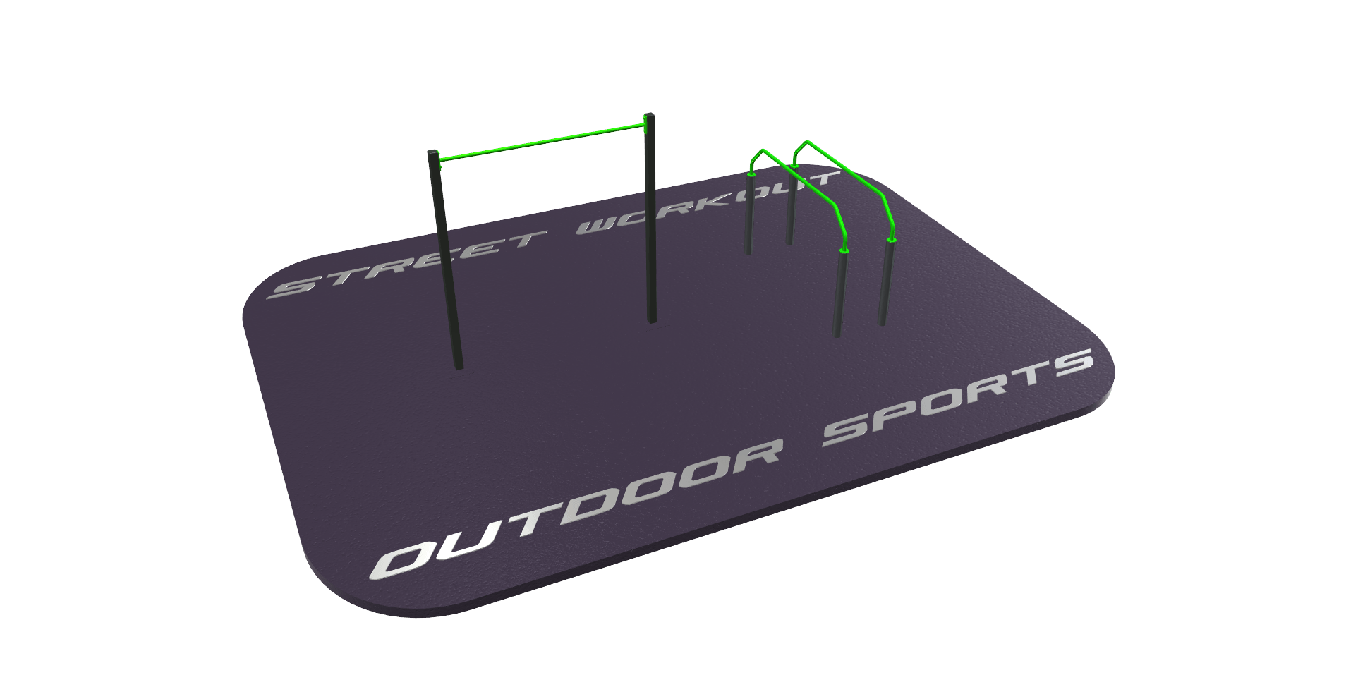 PARQUE DE CALISTENIA DISEÑO 3D