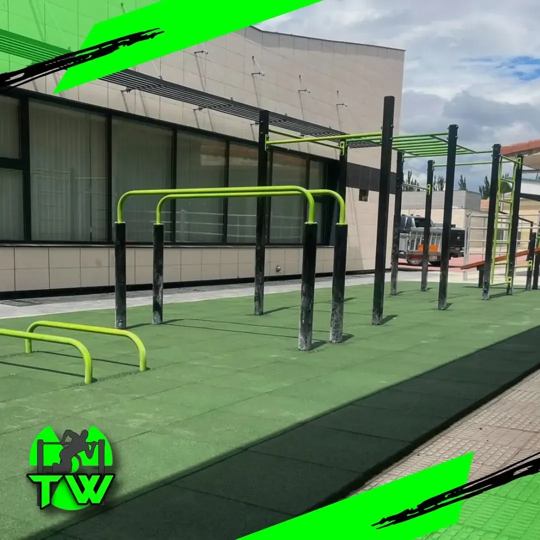 street workout park made of bars