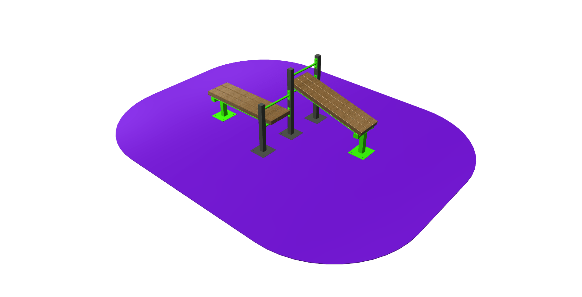 BANCO DE ABDOMINALES DOBLE