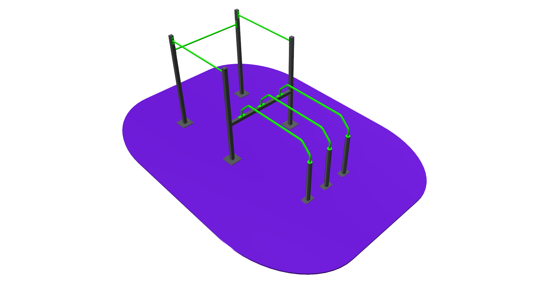 CUADRADO CON BARRAS PARALELAS