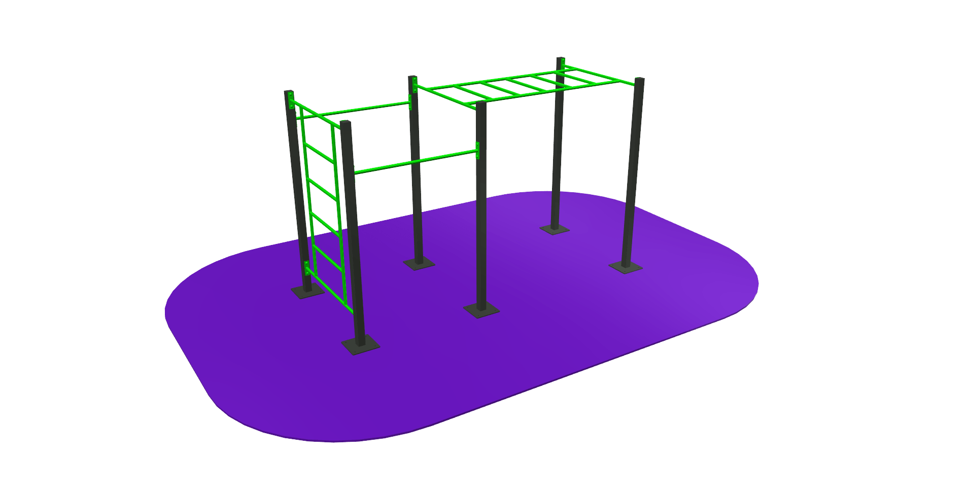 MONKEY BAR CON ESCALERA Y BARRAS