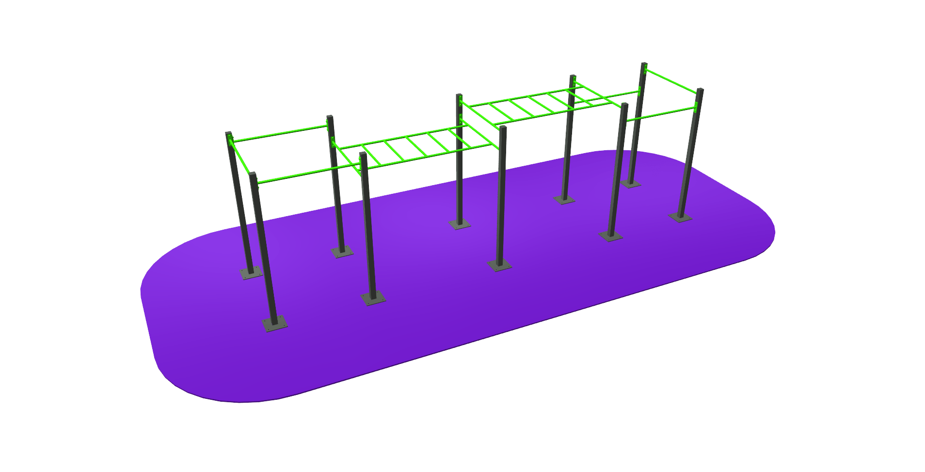 PARQUE DE BARRAS DISEÑO 3D