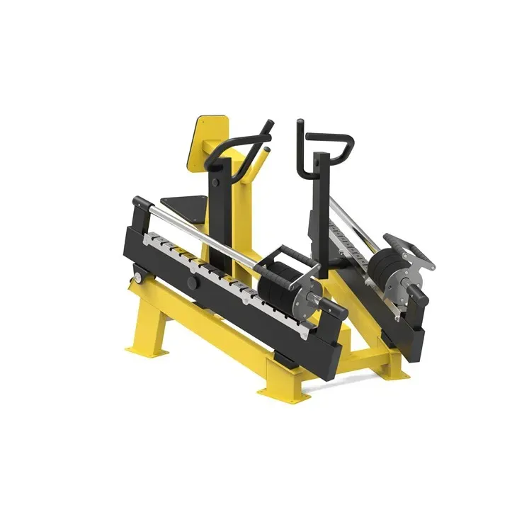 maquina de fitness exterior de remo bajo