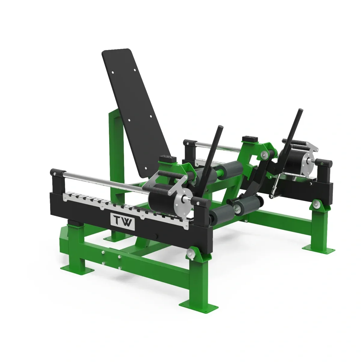 maquina de fitness exterior de extension de piernas