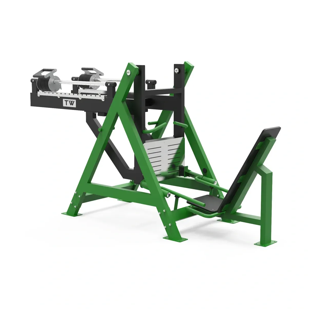 Outdoor leg press fitness machine
