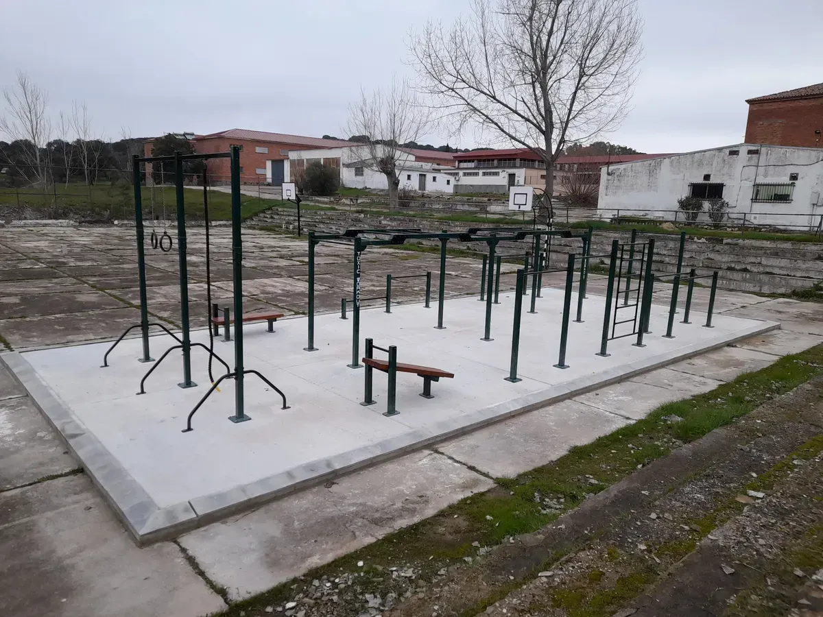 parque de calistenia en cuartel militar