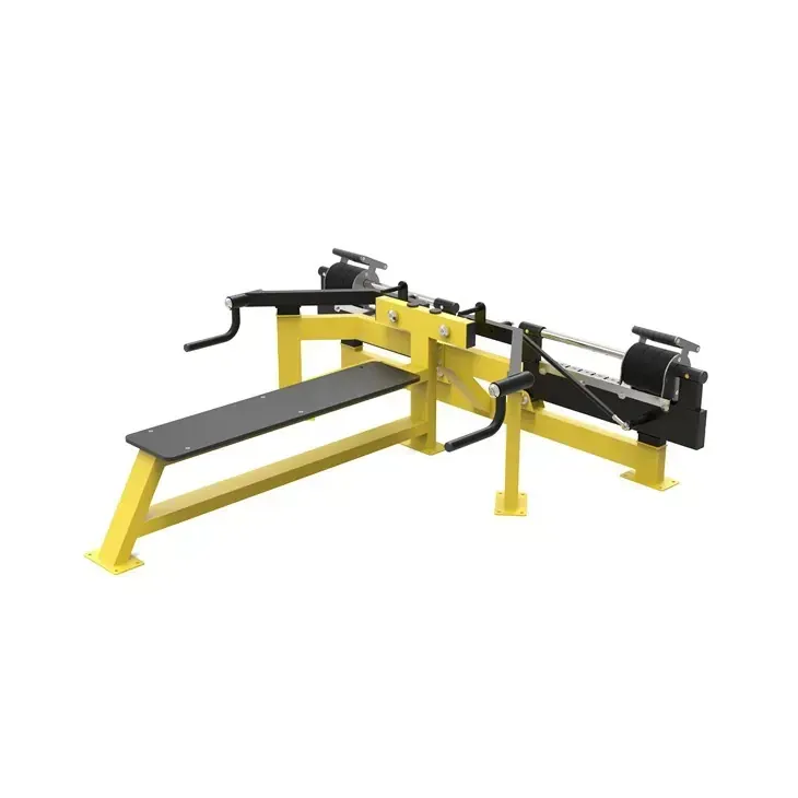 maquina de fitness exterior de contracciones de pecho