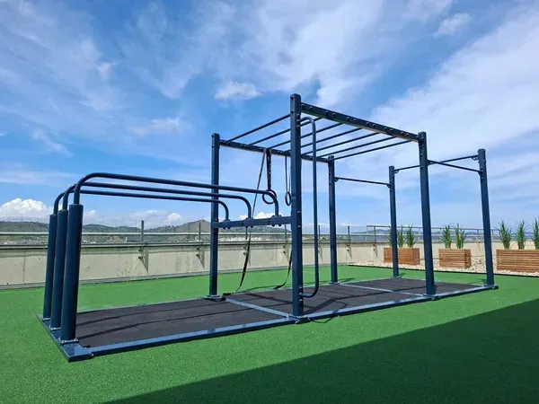 Estructura portátil de street workout y calistenia profesional para competiciones y entrenamiento funcional