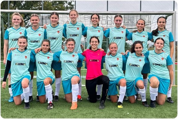 Bild der D-Juniorinnen 2021 folgt Fußball Verein für Mädchen