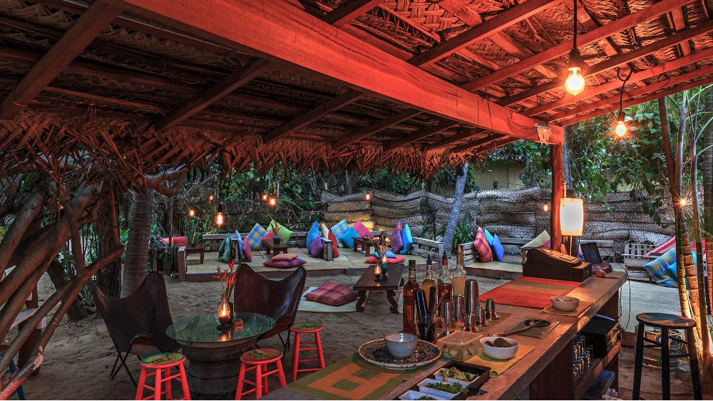 Restaurant / Lounge in Hideawway Resort Arugambay an der Ostküste von Sri Lanka