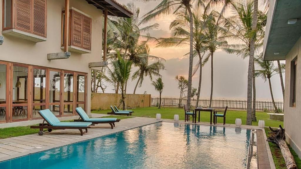 Jetwing Villa 700 Induruwa Pool in der Jetwing Villa 700 in Induruwa Sri Lanka