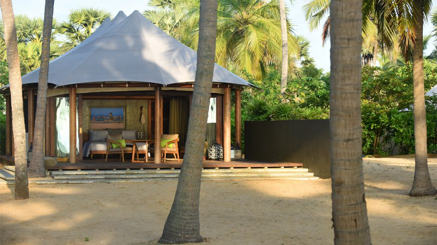 Karpaha Sands Kalkudah Zeltbungalow im Karpaha Sands in Kalkudah an der Ostküste von Sri Lanka