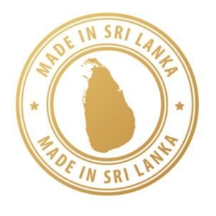 Stempel mit Sri Lanka Karte und der Aufschrift