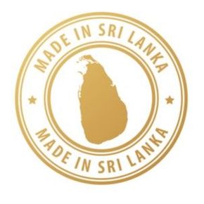 Stempel mit Sri Lanka Karte und der Aufschrift 