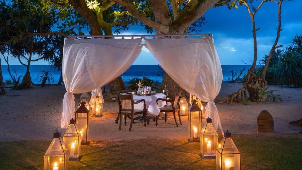 Sundara by Mosveld Balapitiya Romantisches Dinner im Sundara by Mosveld in Balapitiya