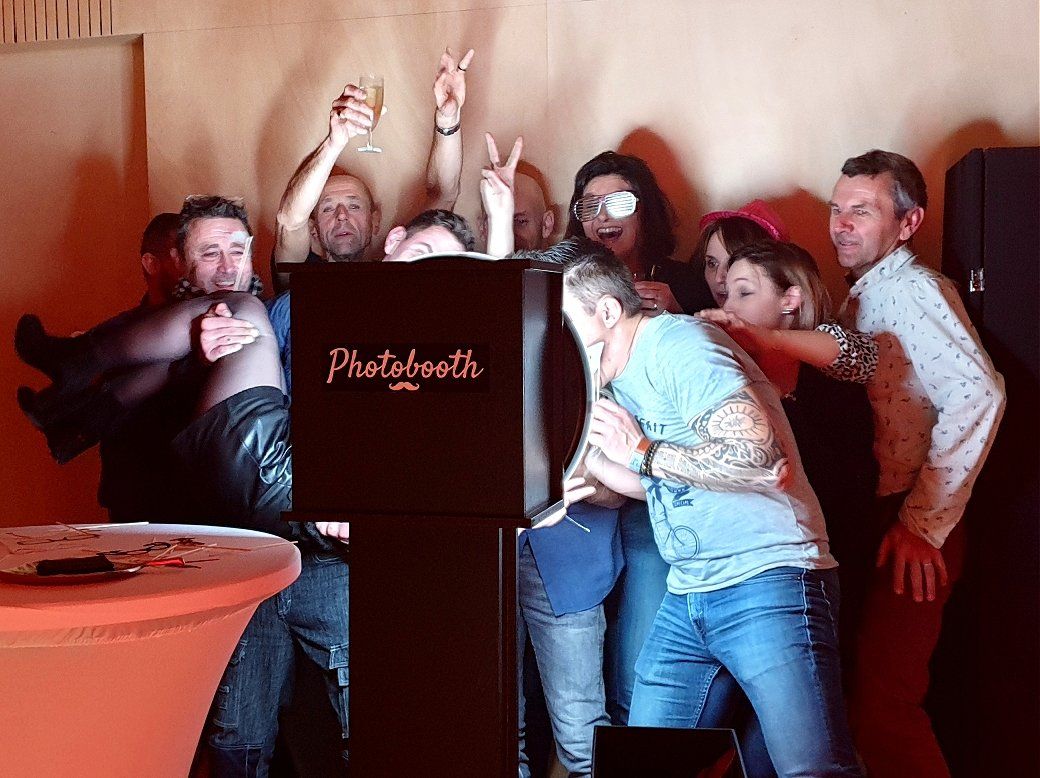 Photo booth lors d'une soirée entreprise