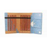 Knitpro -Ginger - an elegant set of different double pointed needles in a vegan case. The needles in sizes 2.0 - 5.0mm, needle length 15 cm are a must have ... for all sock knitters