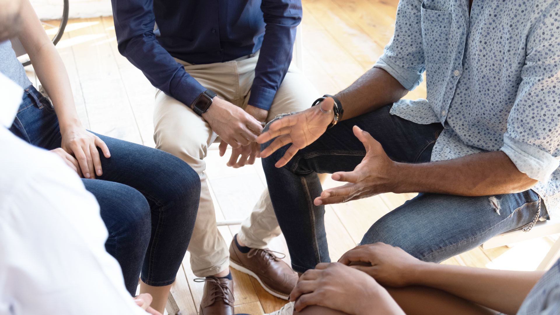 discussion de groupe en cercle