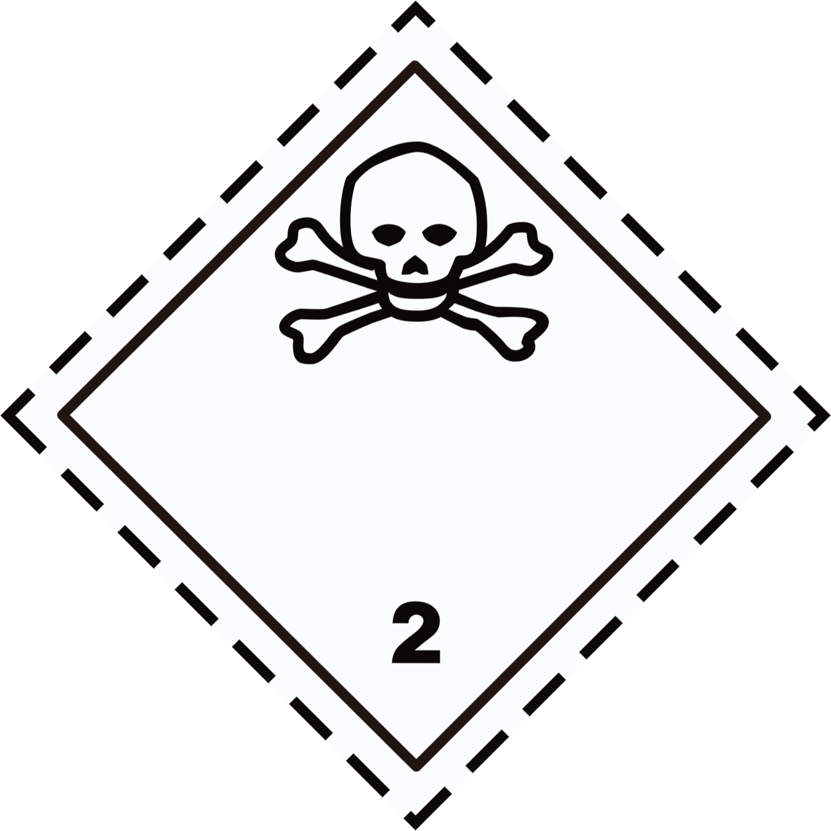 ETICHETTA ADR GAS TOSSICO MODELLO 2.3