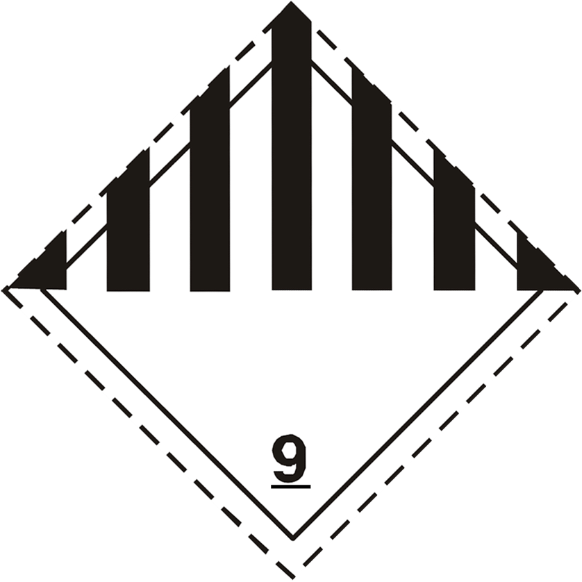 ETICHETTA ADR CLASSE 9 MODELLO 9