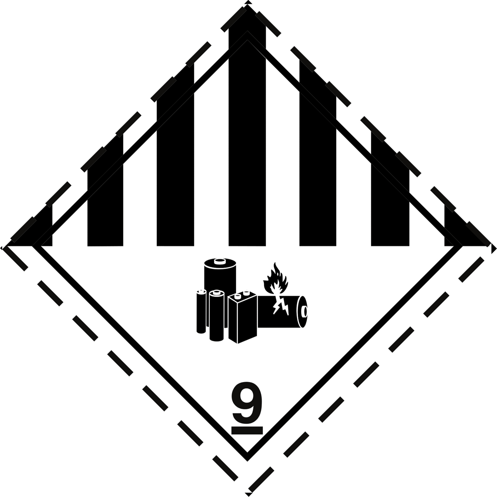 ETICHETTA ADR CLASSE 9 MODELLO 9A