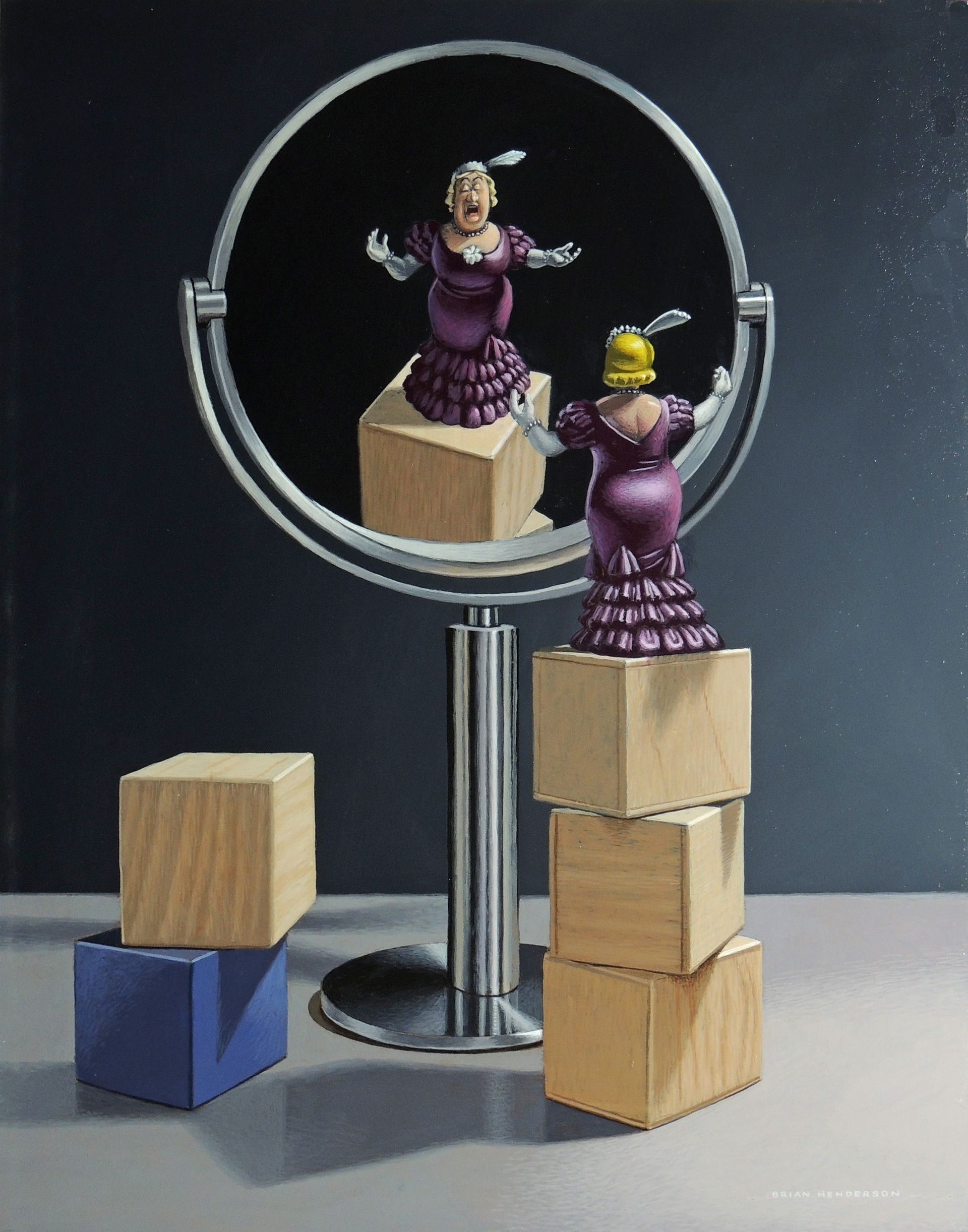 Round Mirror
Acrylic on Board
Brian Henderson Comic Cartoon Genre